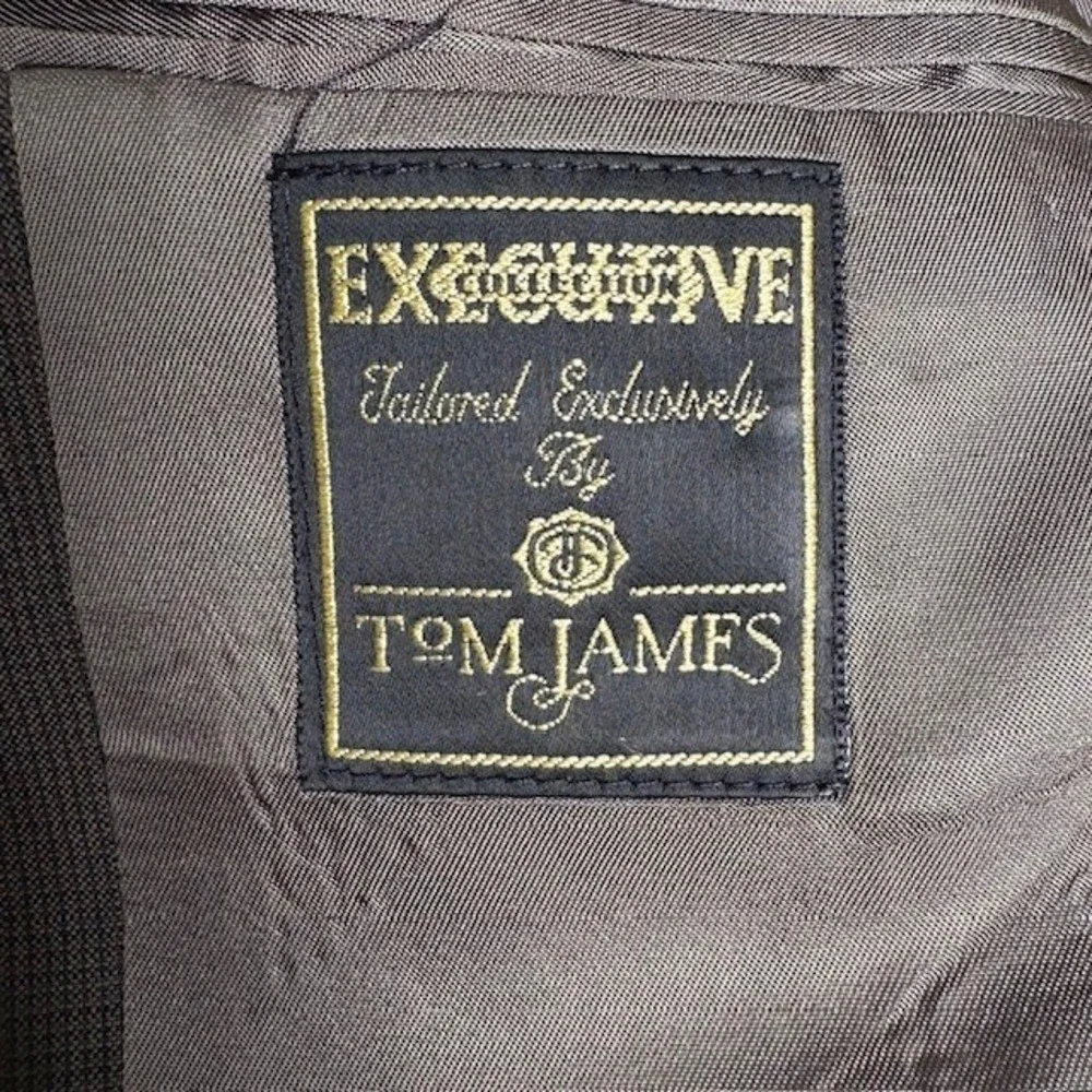 Tom James Executive Collection Men's Brown Wool Blend Jacket Blazer Size 40R‎